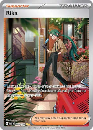 Rika trainer card in Paradox Rift